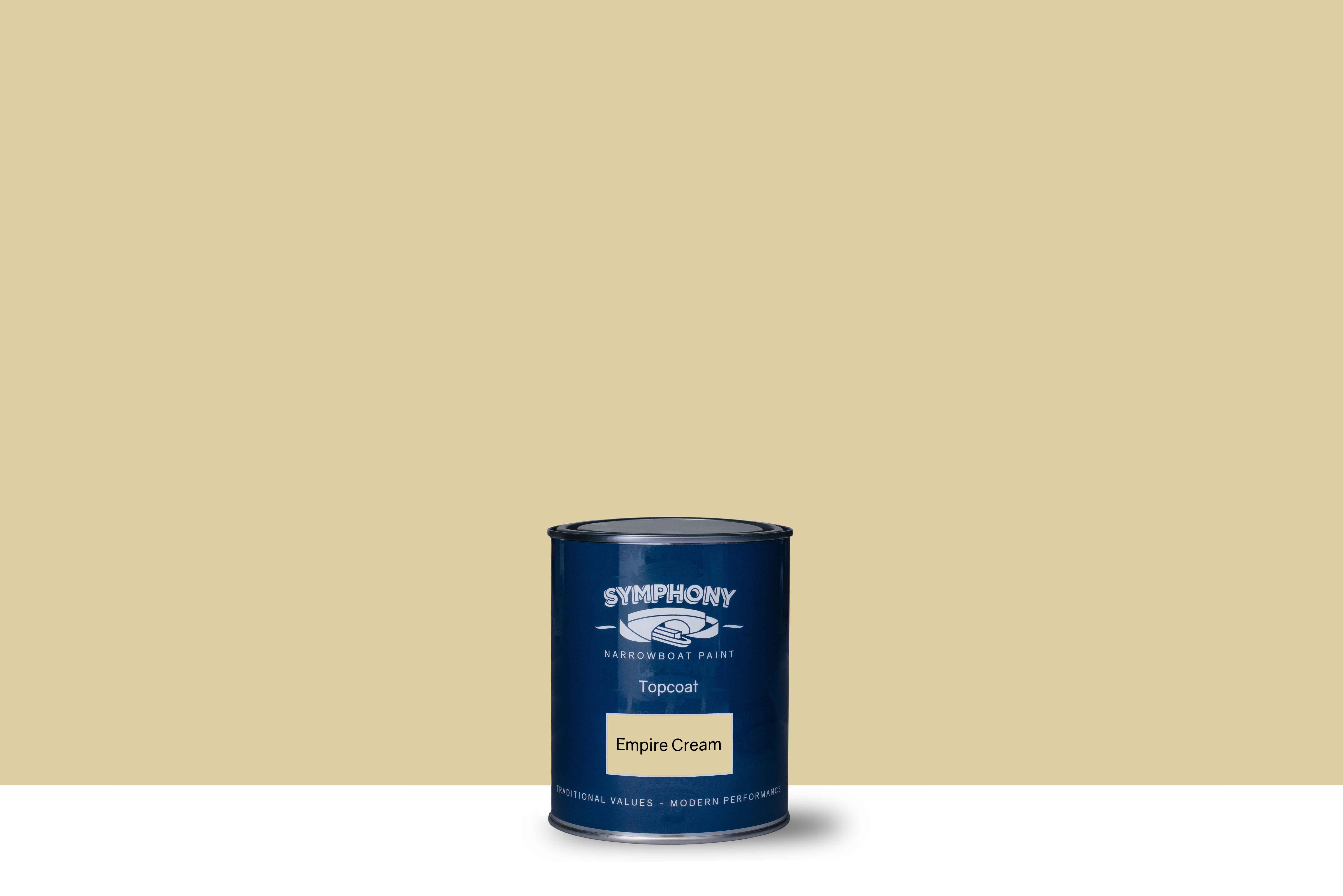 GLOSS EMPIRE CREAM Symphony Narrowboat Paint